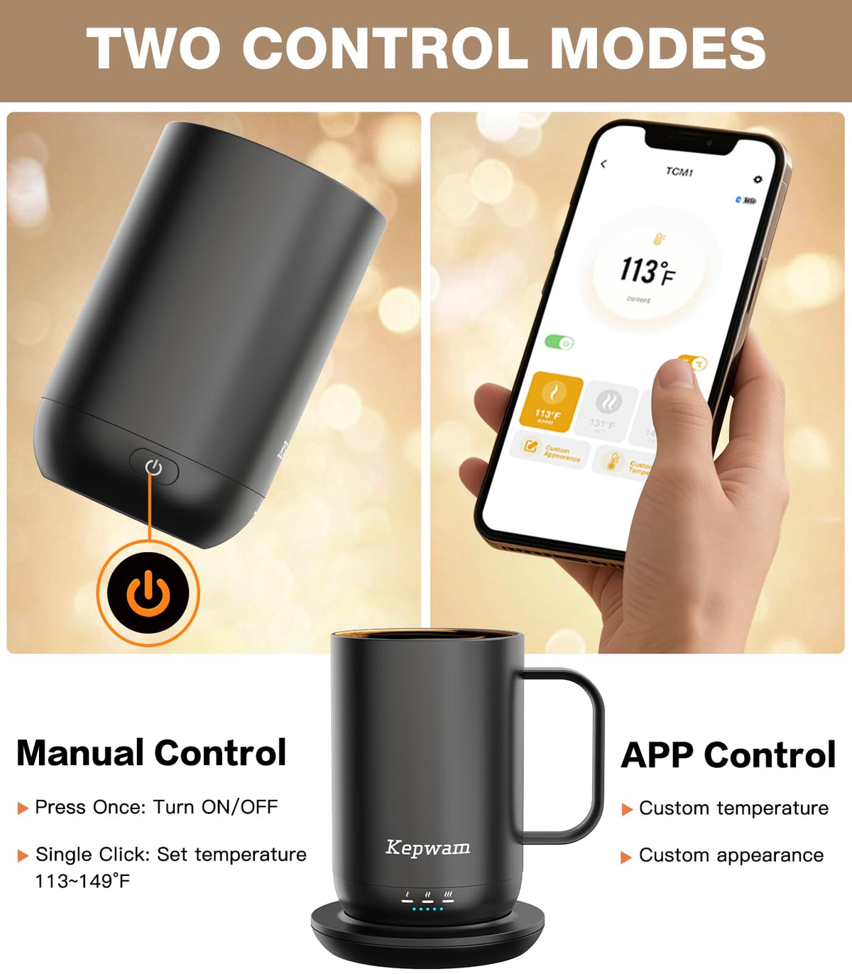 Self Heating Coffee Mug T1