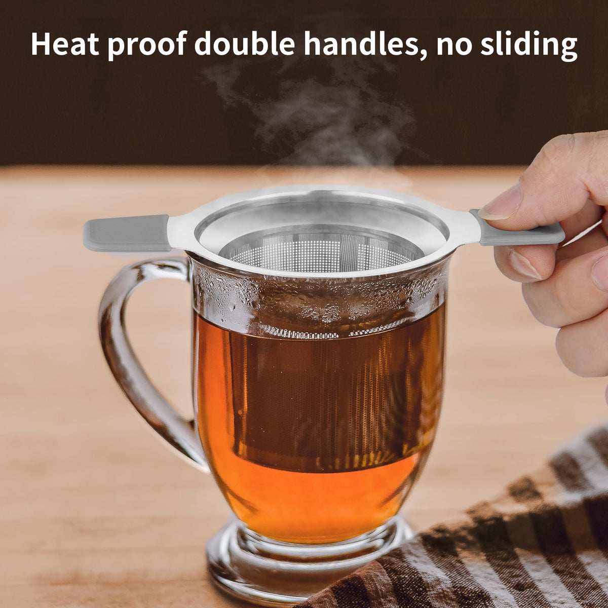 Stainless Steel Fine Mesh Tea Infuser for Loose Leaf Tea
