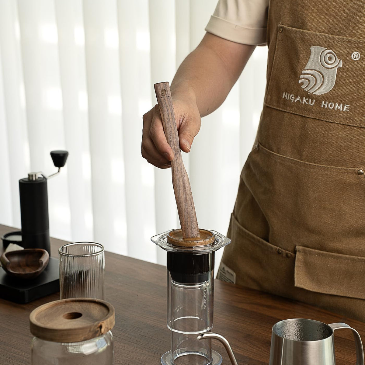 Black Walnut Coffee Stir Stick for Syphon Coffee Maker