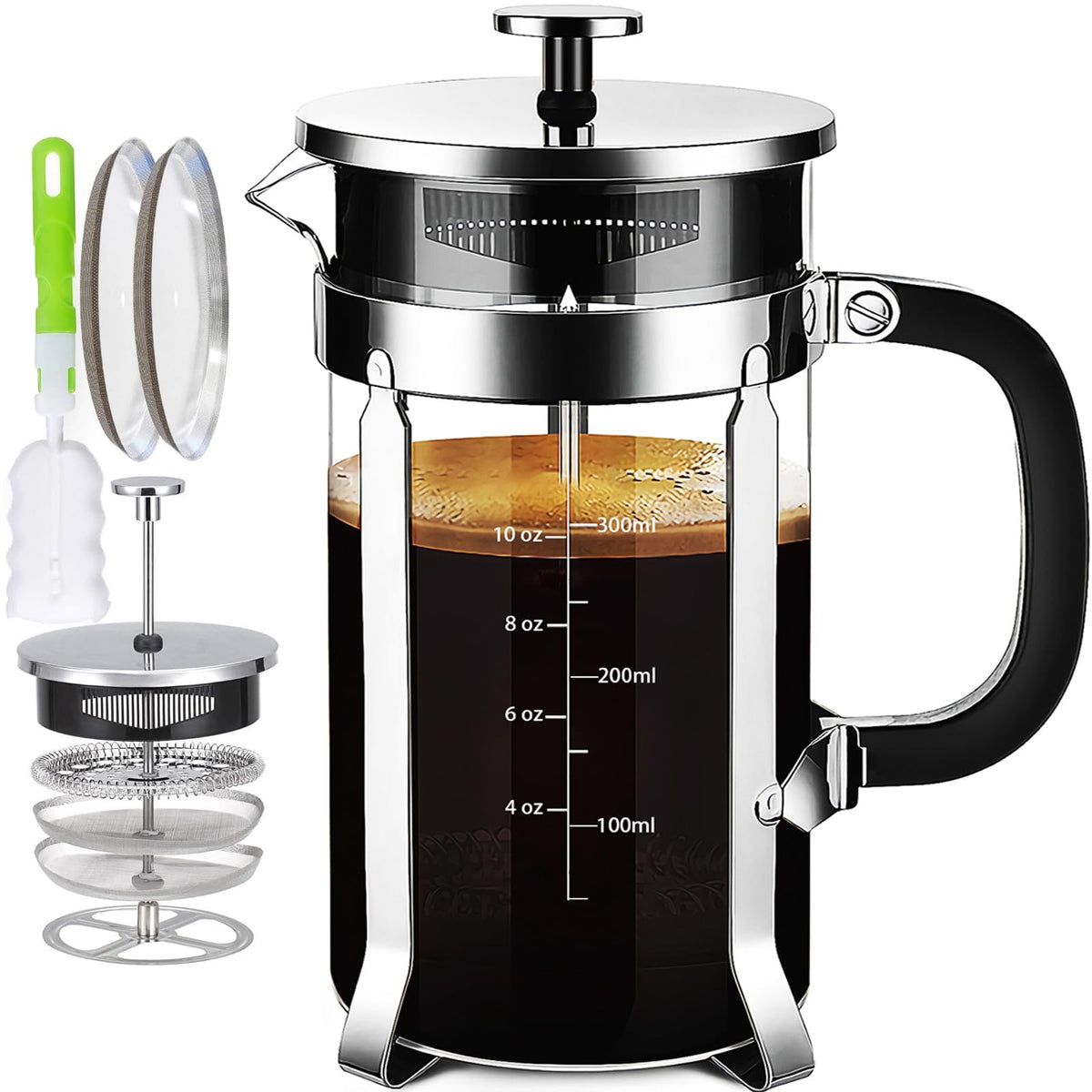 French Press Coffee Maker 304 Stainless Steel Coffee Press