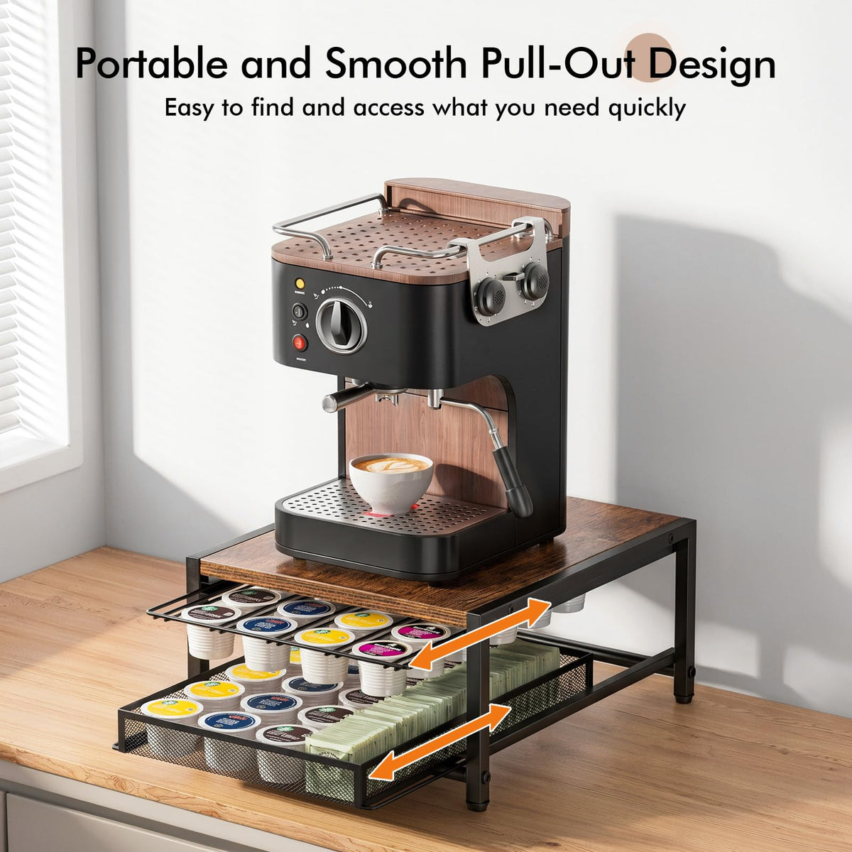 Coffee Bar Organizer For Countertop