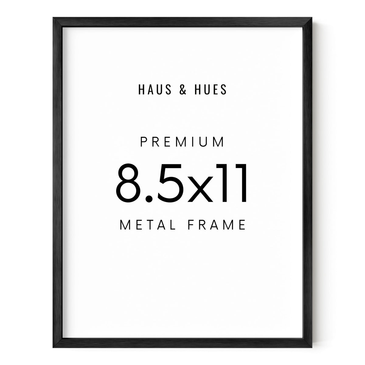 8.5x11 Black Metal Picture Frame