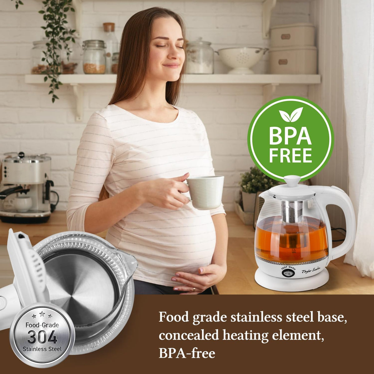 Electric Kettle With Tea Infuser