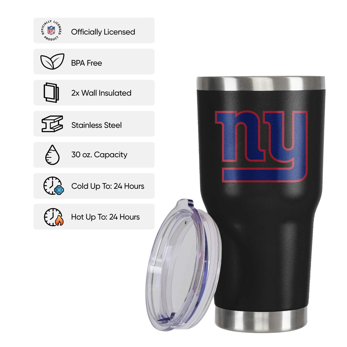New York Giants NFL Team Logo 30 oz Tumbler