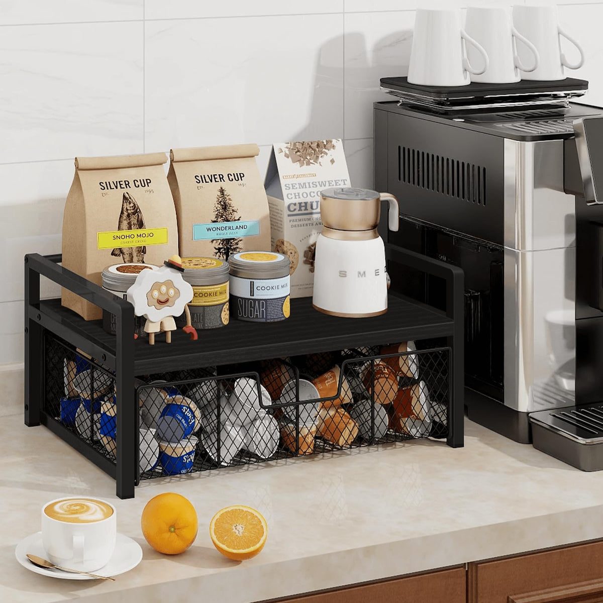 Wood Tea Bag Organizer