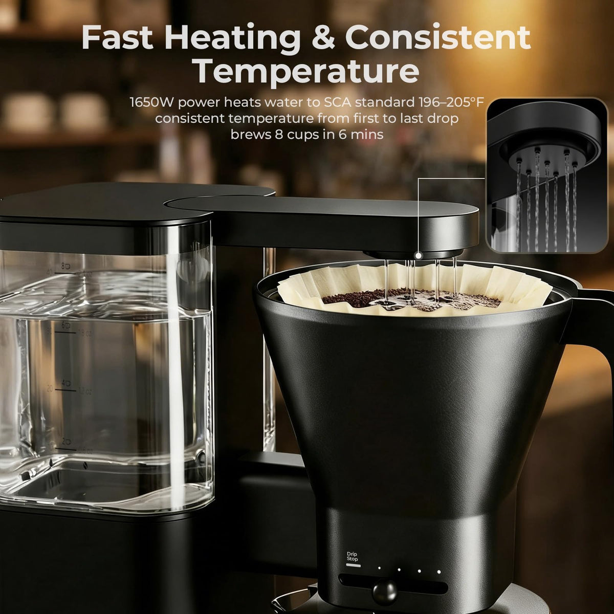 8 Cup Drip Coffee Maker