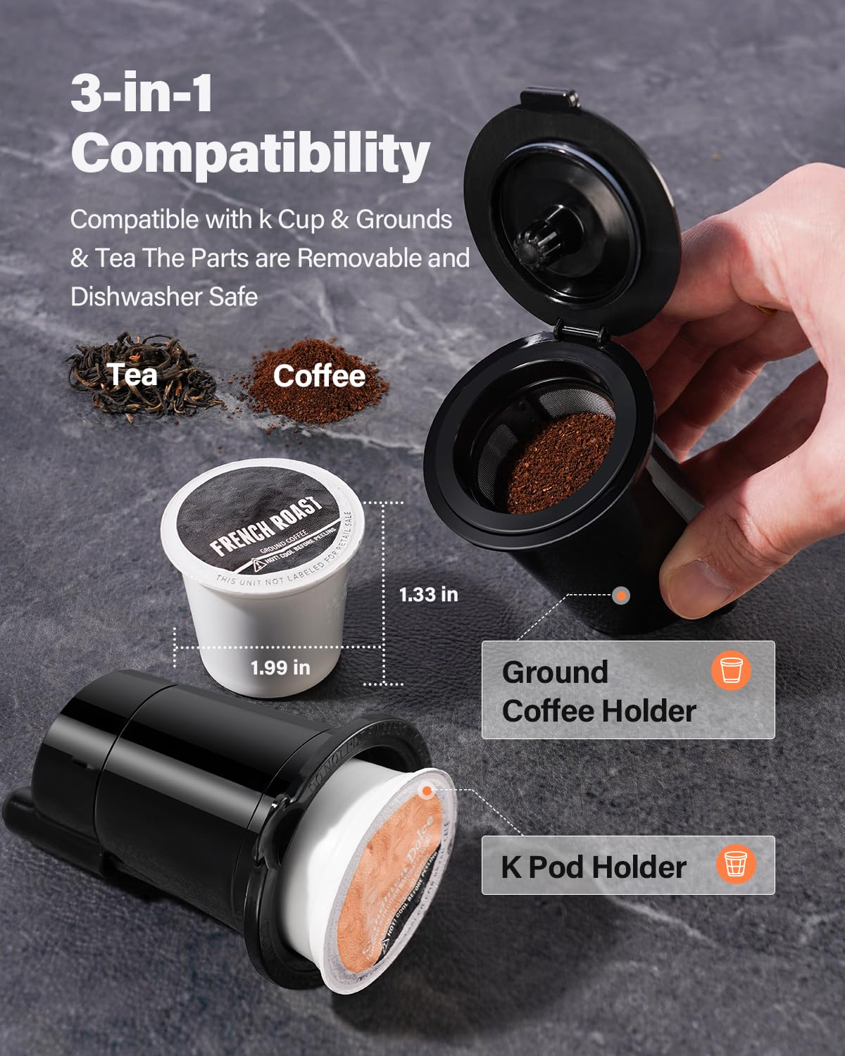 Coffee Maker Hot & Iced With Bold Setting