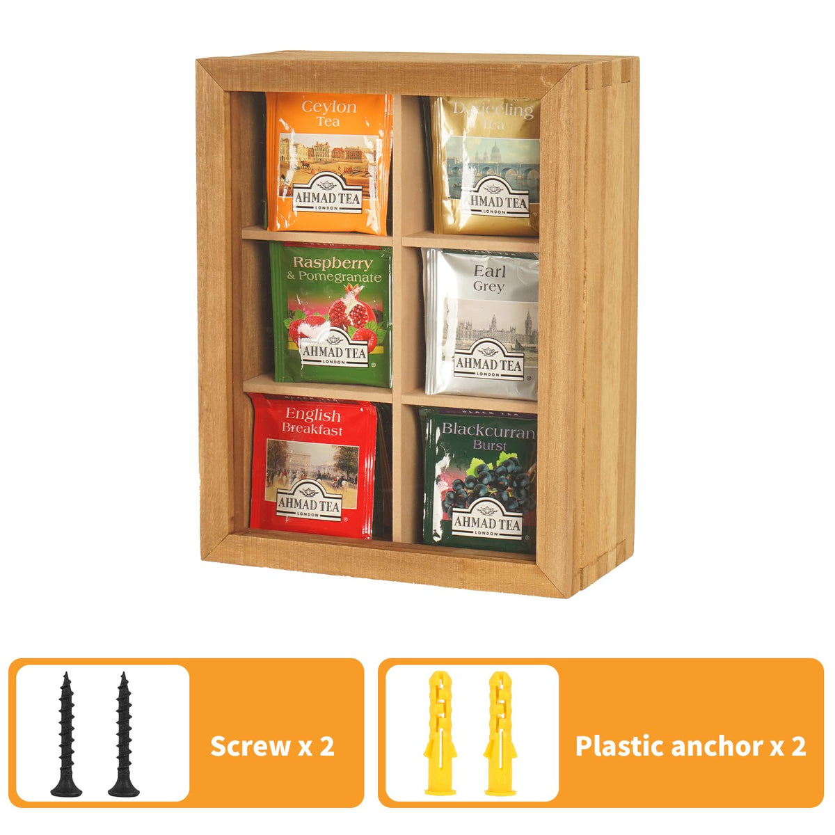 Wood Tea Bag Organizer