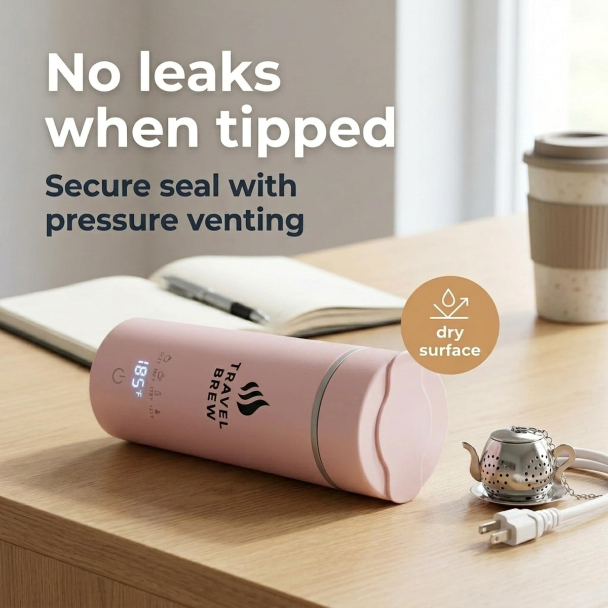 Portable Travel Kettle with Tea Infuser