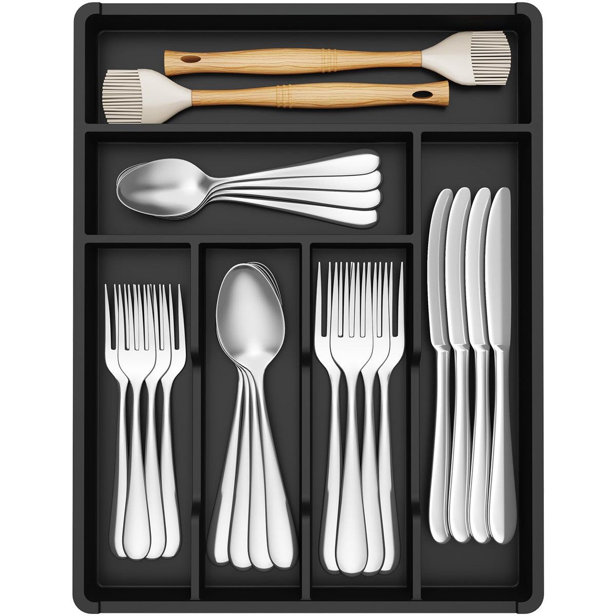 Silverware Drawer Organizer Tray
