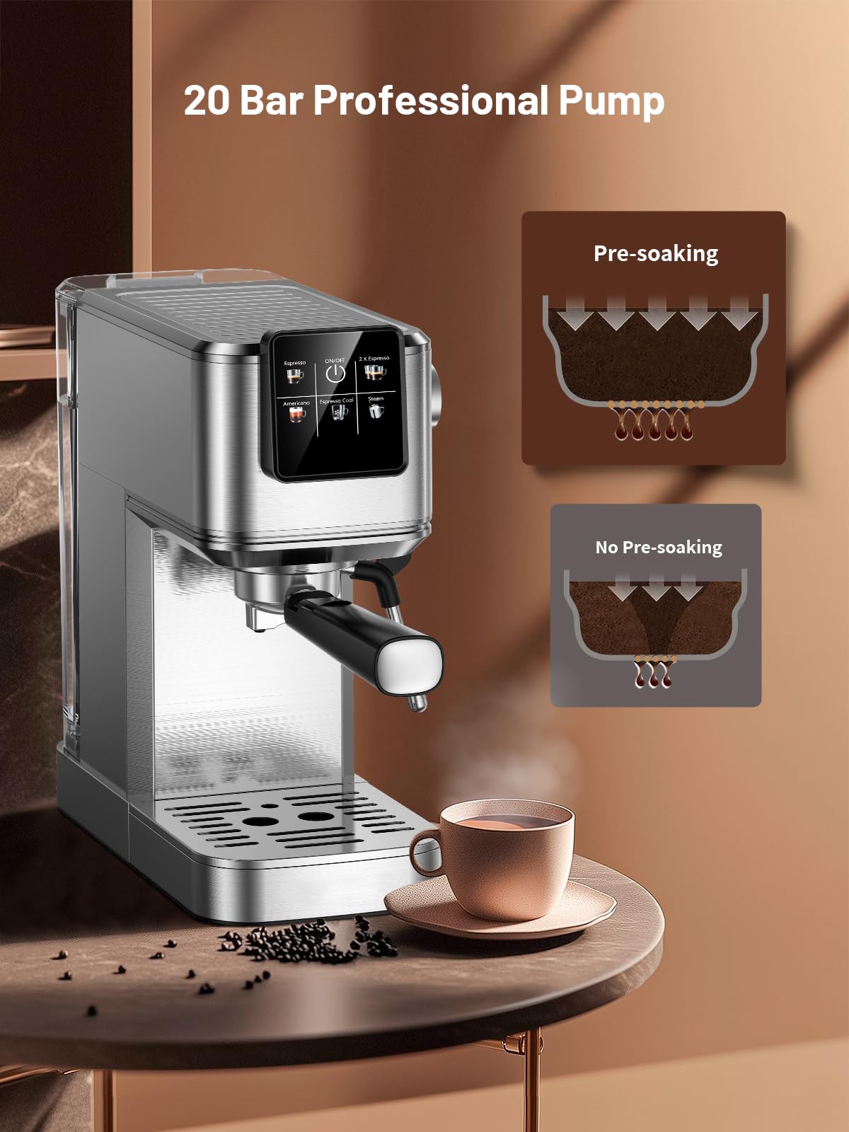 20 Bar Espresso Machine with Rapid Cold Brew