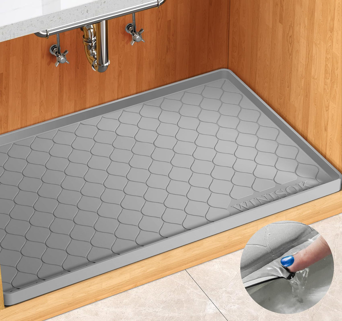 Waterproof Under Sink Mat 25" x 19"