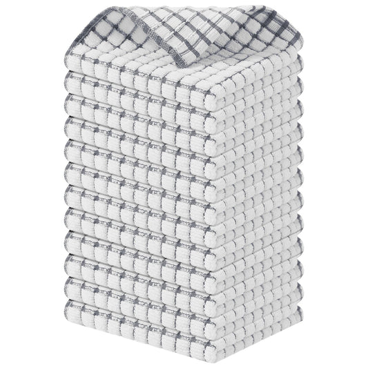 Cotton 12 Pack Terry Kitchen Dish Cloths (12 Count)