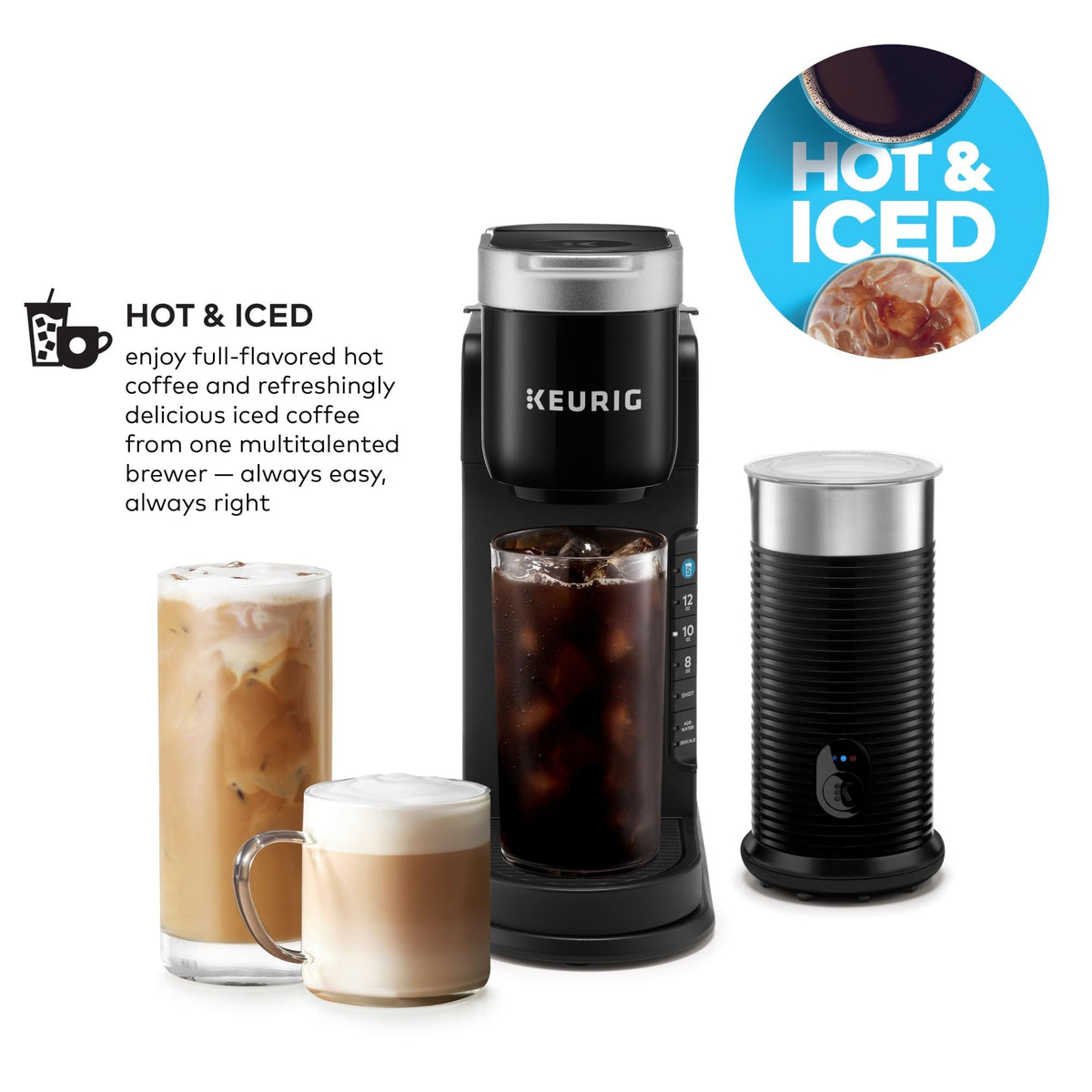 K Café Barista Bar Single Serve Coffee Maker and Frother