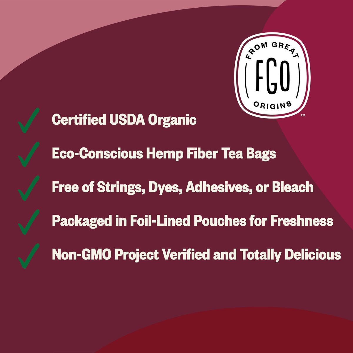 Organic Hibiscus Tea (100 Count)