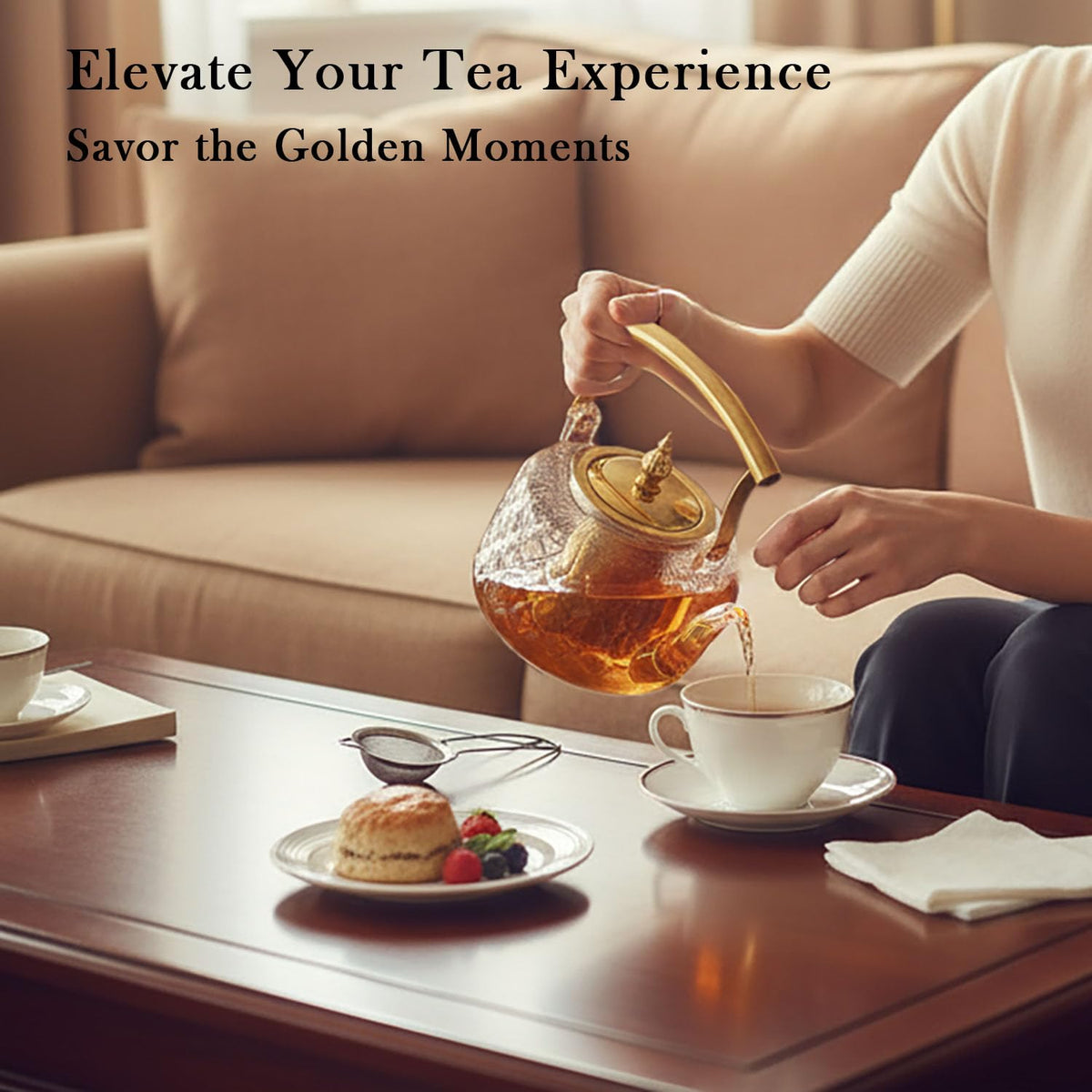 High Borosilicate Glass Teapot