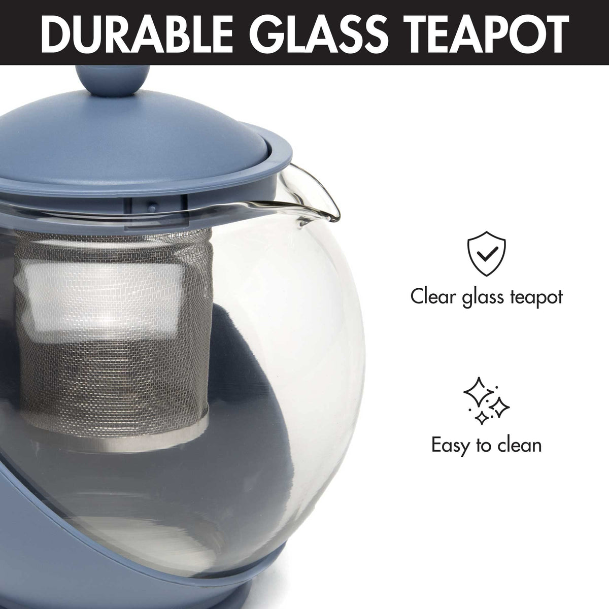 Half Moon Teapot with Removable Infuser