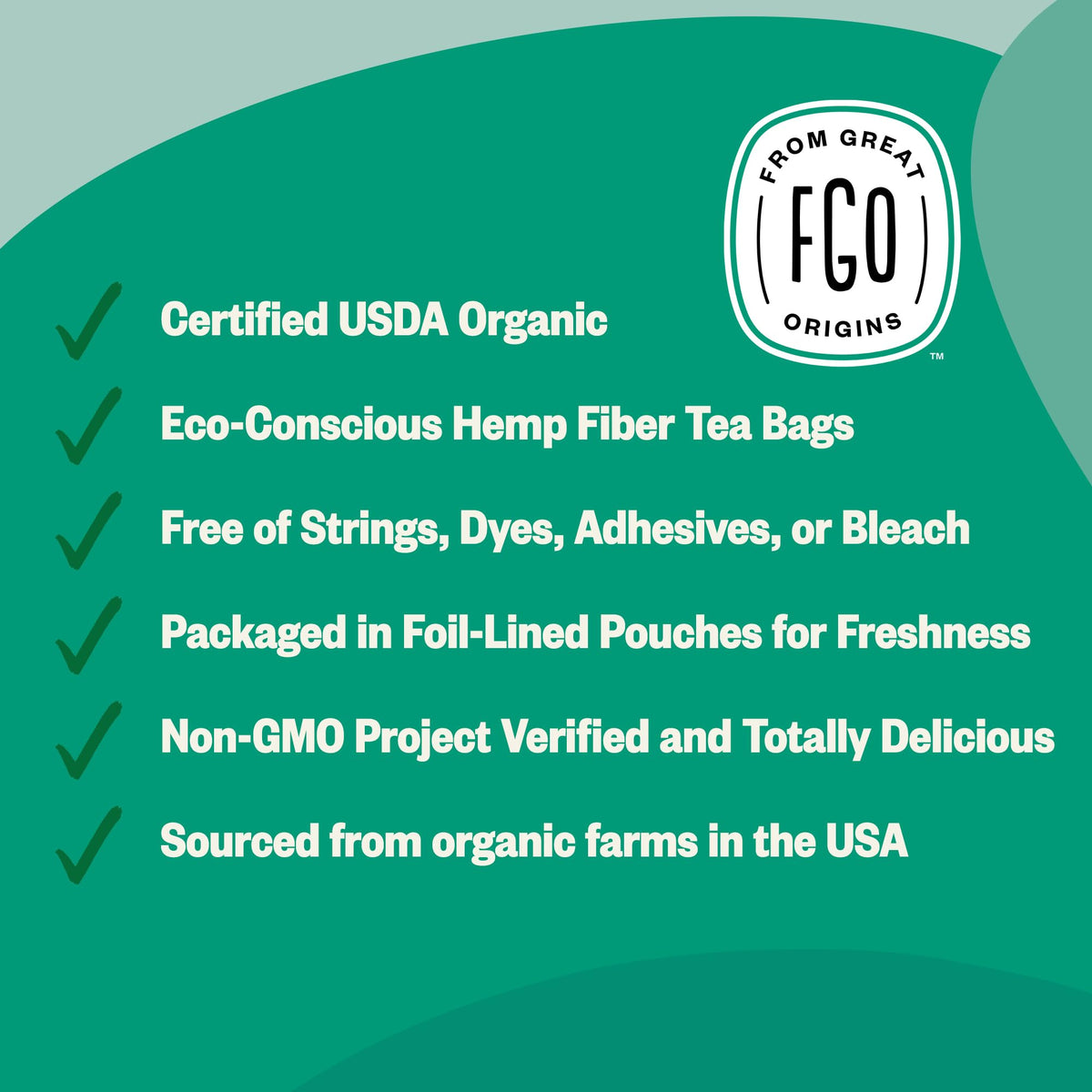 Organic Spearmint Leaf Herbal Tea (40 Count)