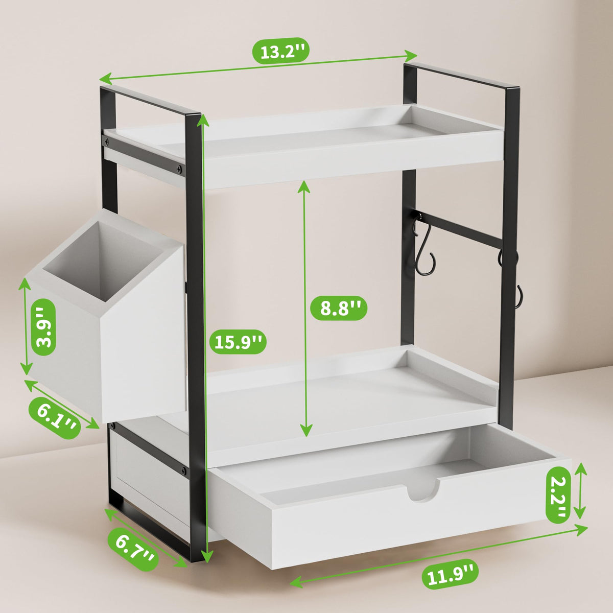 2 Tier Bathroom Counter Organizer