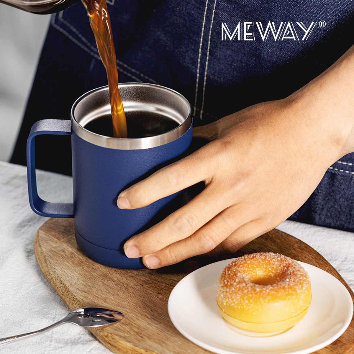 12oz Coffee Mug With Handle 4 Pack Bulk (4 Count)