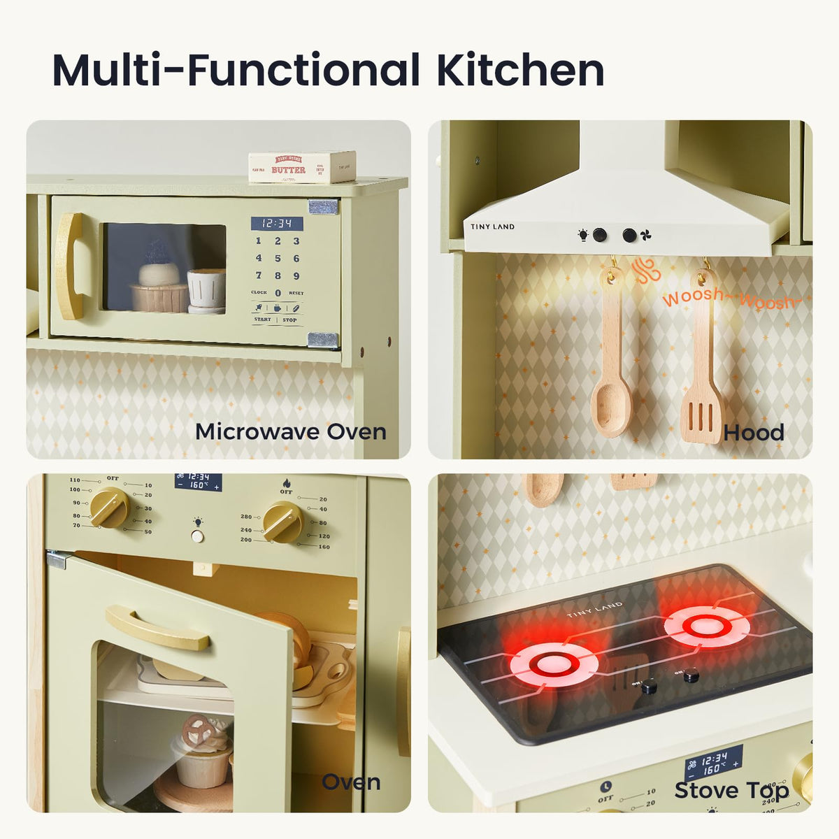Play Kitchen for Kids (18 Count)