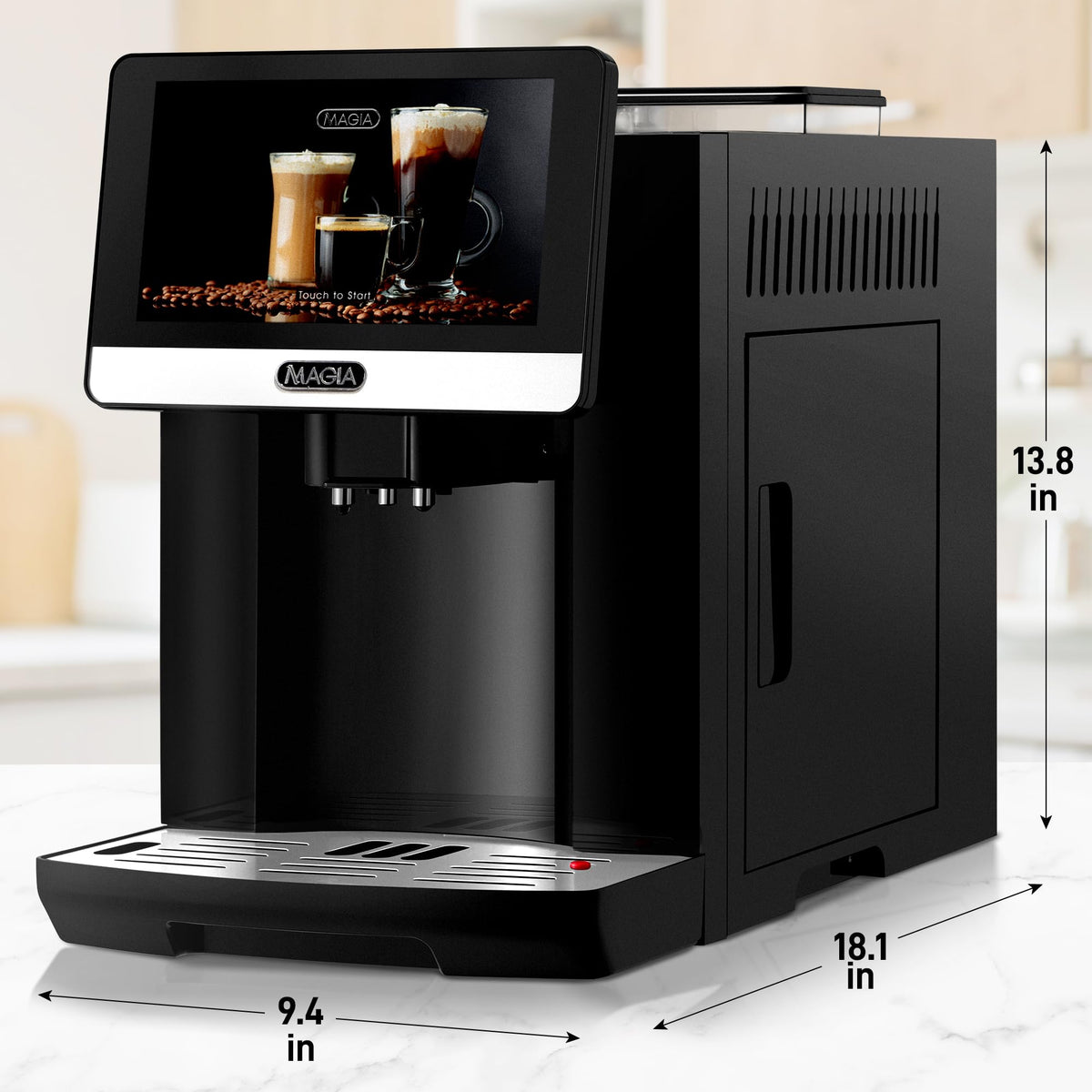 Zulay Magia Super Automatic Espresso Maker Machine with Grinder