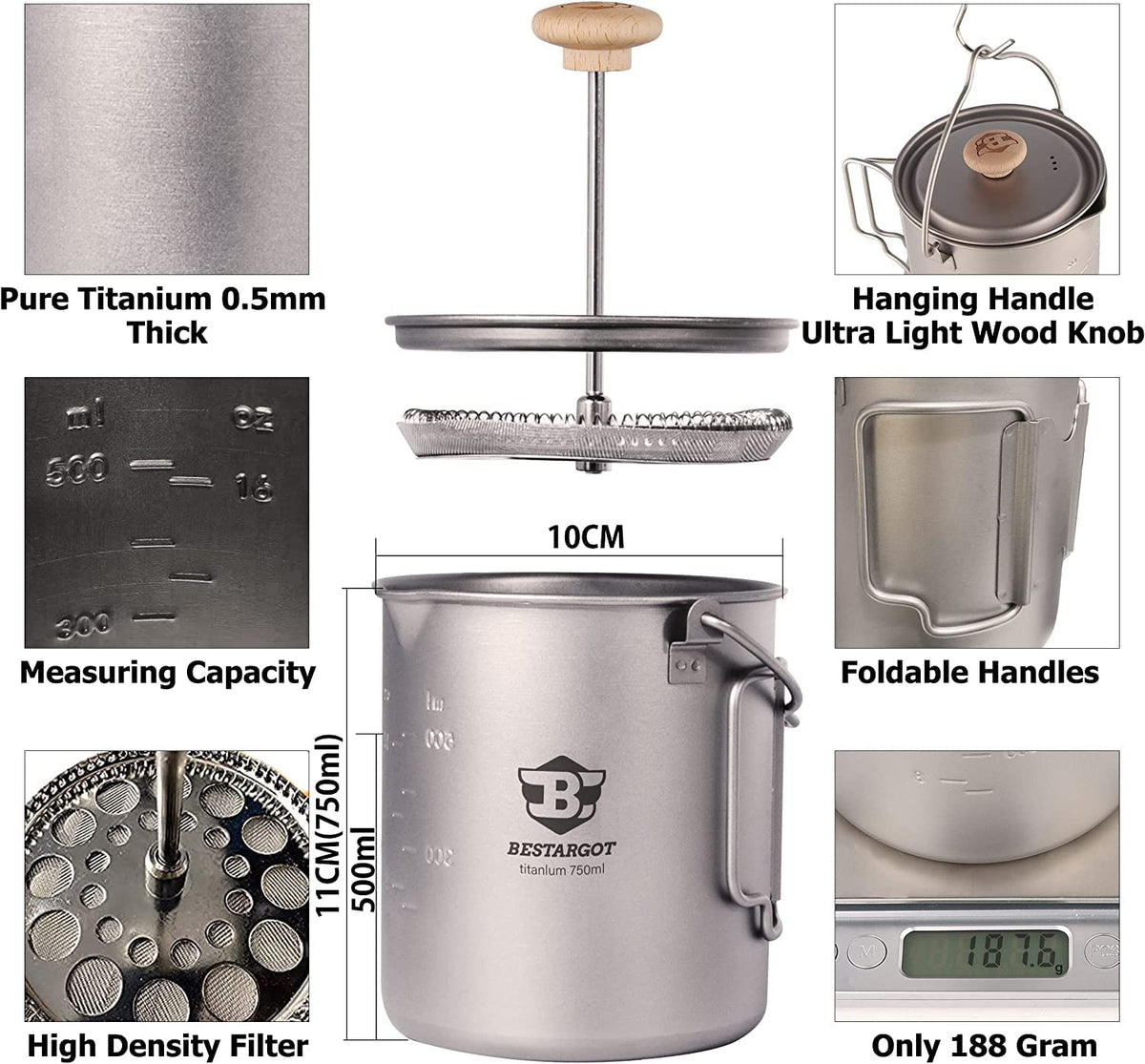 Titanium Pot 750ml