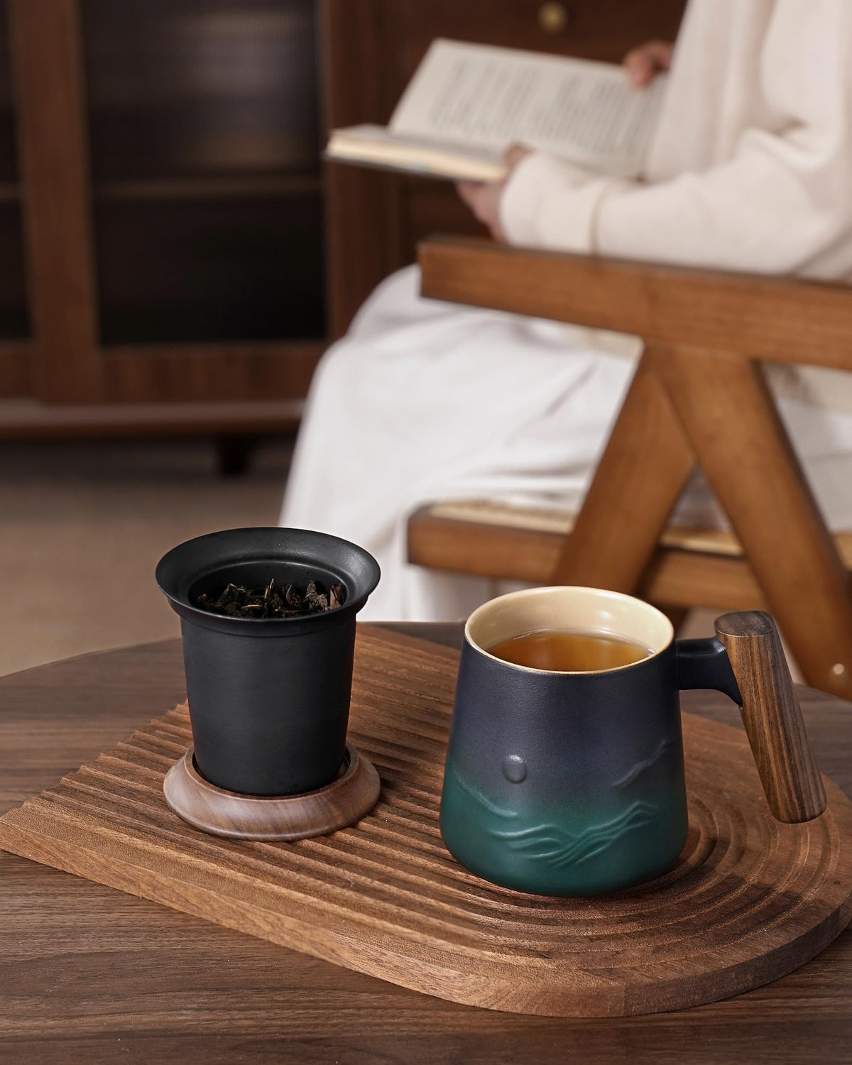 Tea Infuser Mug with Lid for Loose Tea Steeper