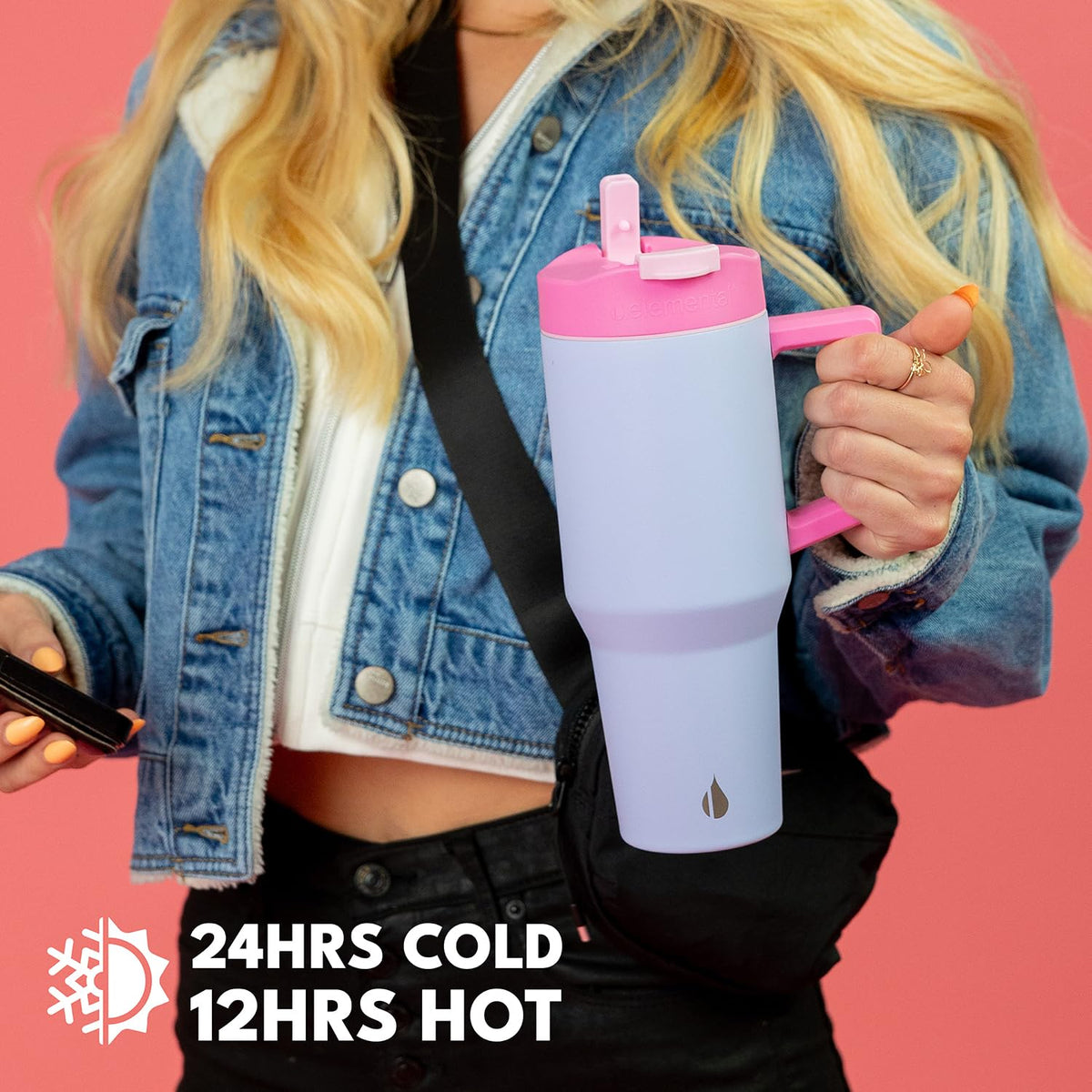 100% Leak Proof 32oz Tumbler with Handle & Straw Travel Mug