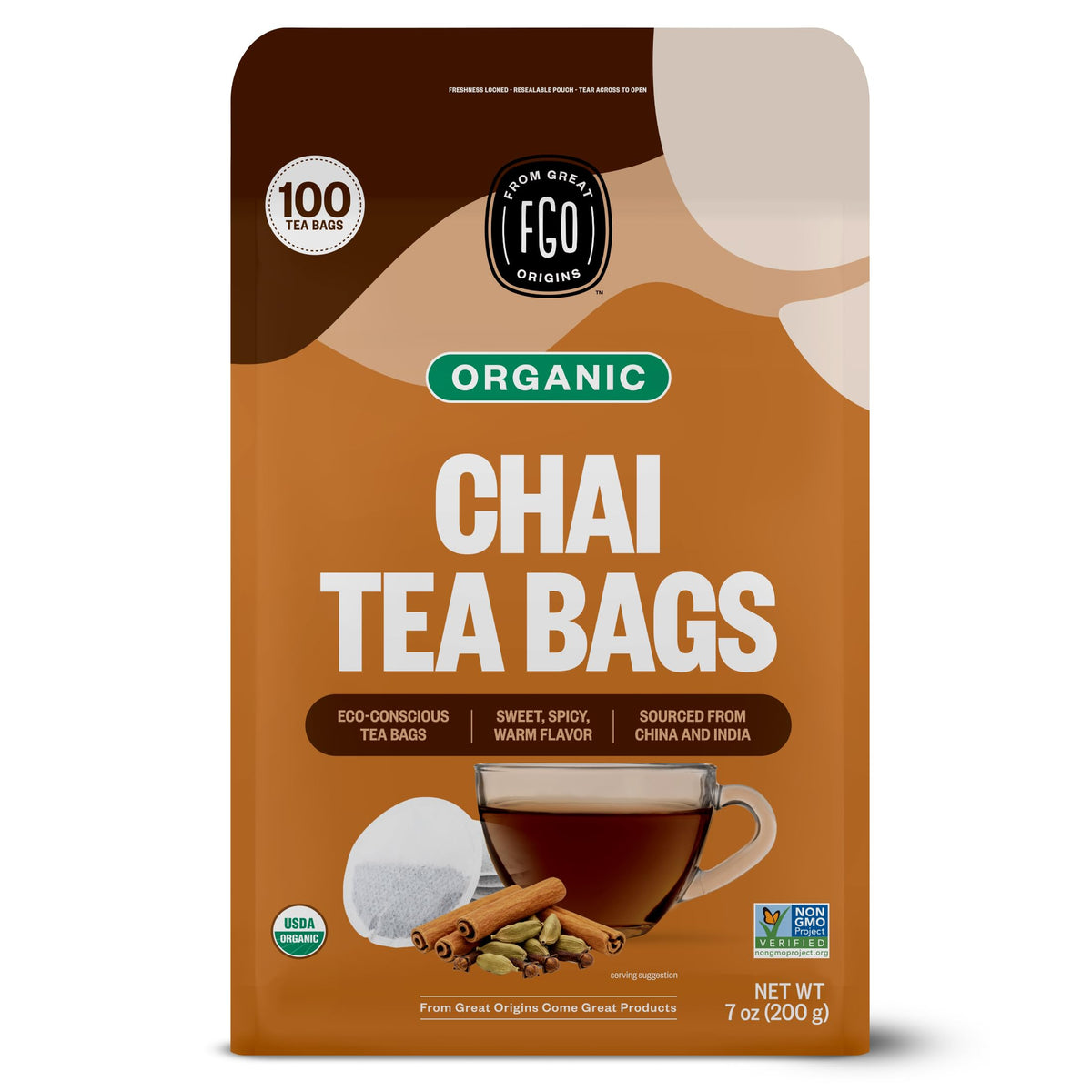 Organic Chai Tea (100 Count)