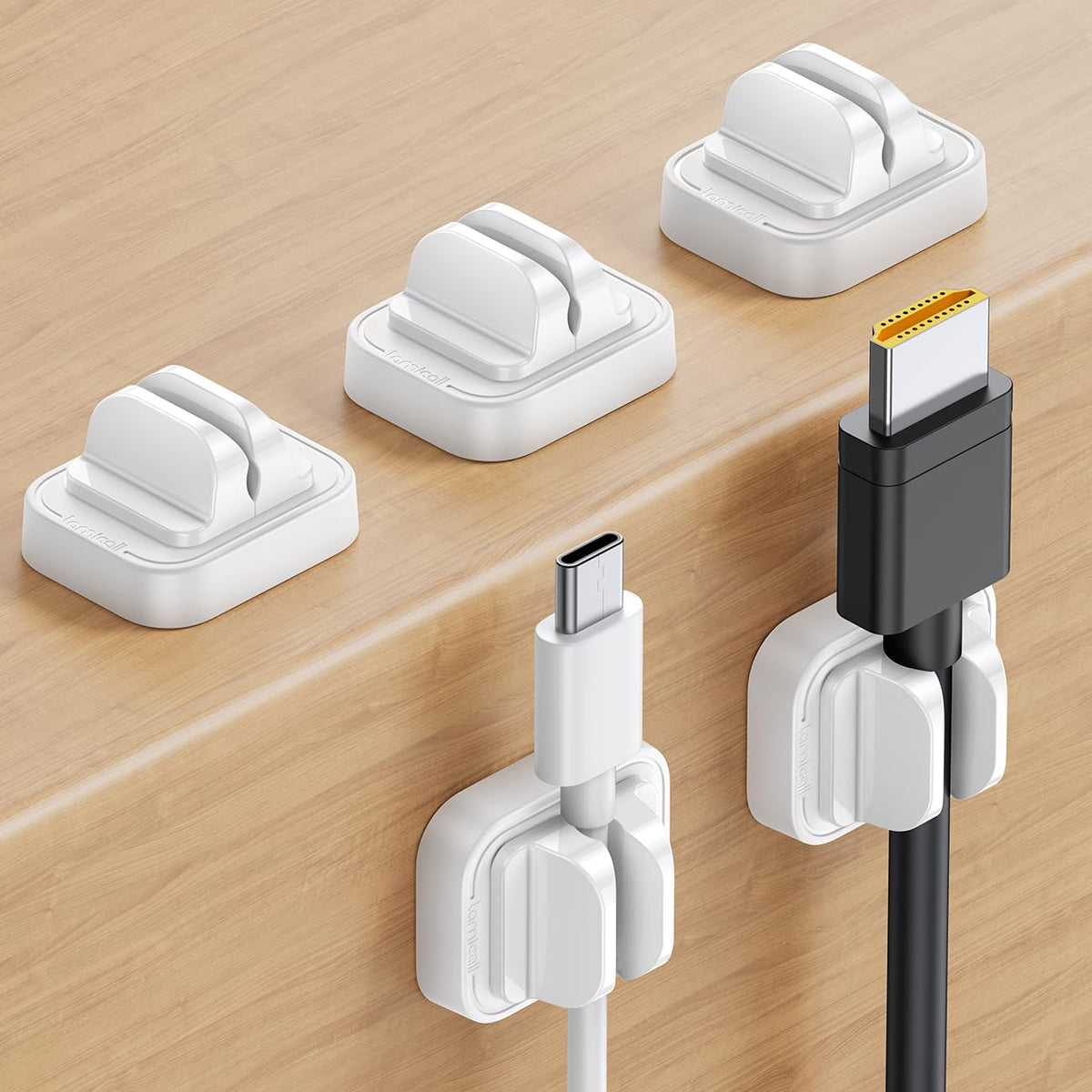 5 Pack Spring Fixed Cord Holder Clips (5 Count)