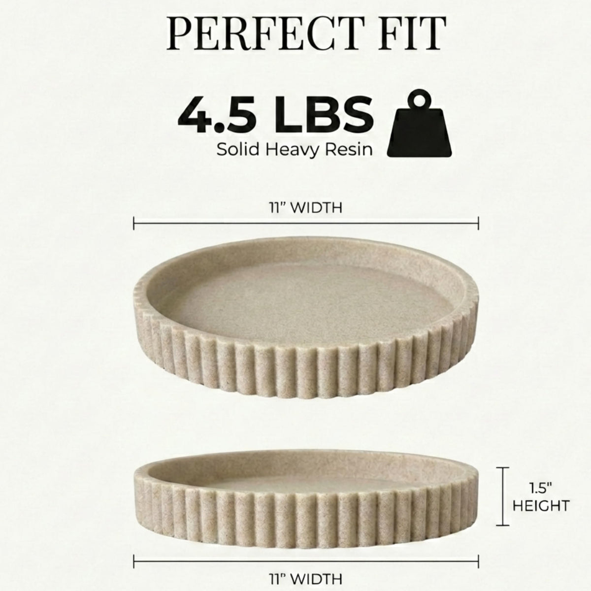 Round Decorative Tray Coffee Table Tray
