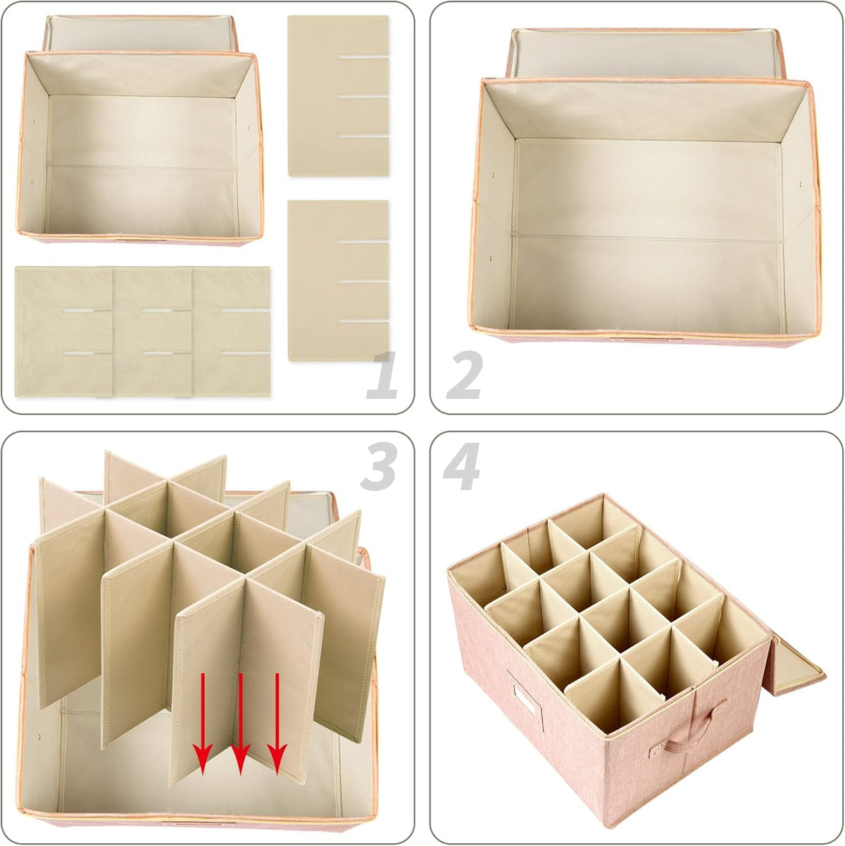Wine Glass Storage Box (2 Count)
