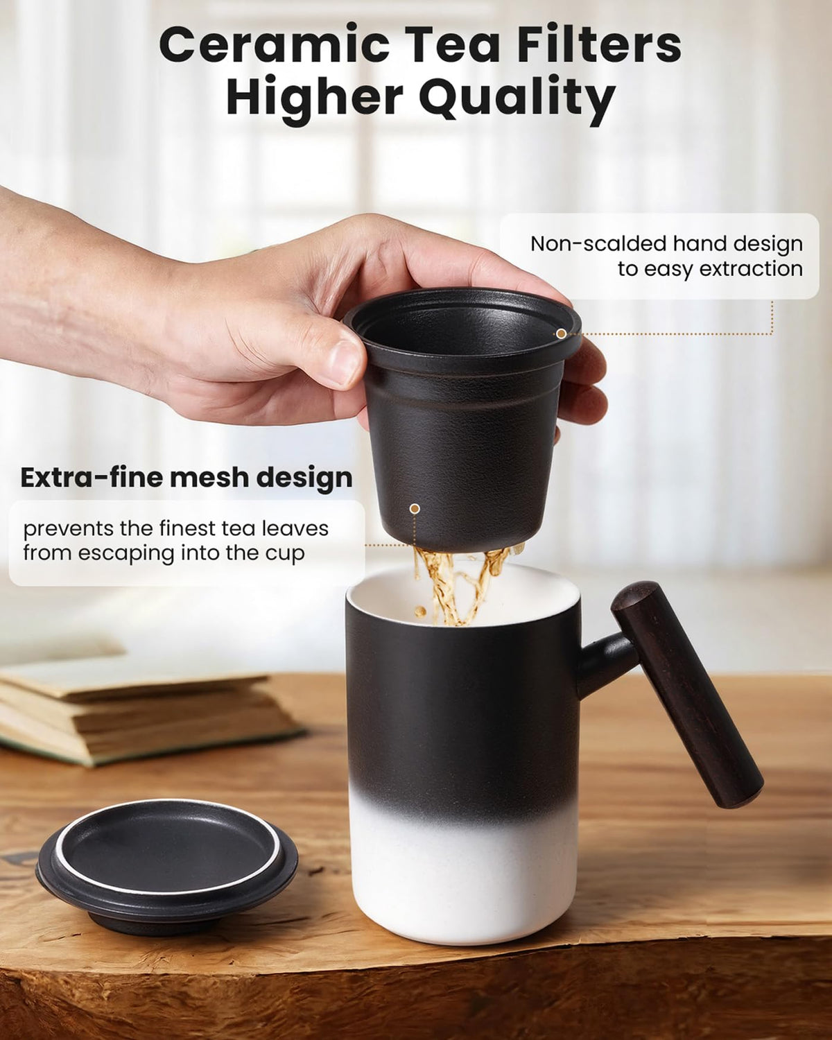 Tea Cup with Infuser and Lid