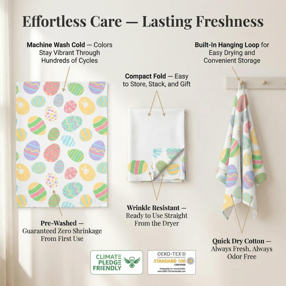 Kitchen Towels Cotton Dish Towels 20”x30” (6 Count)