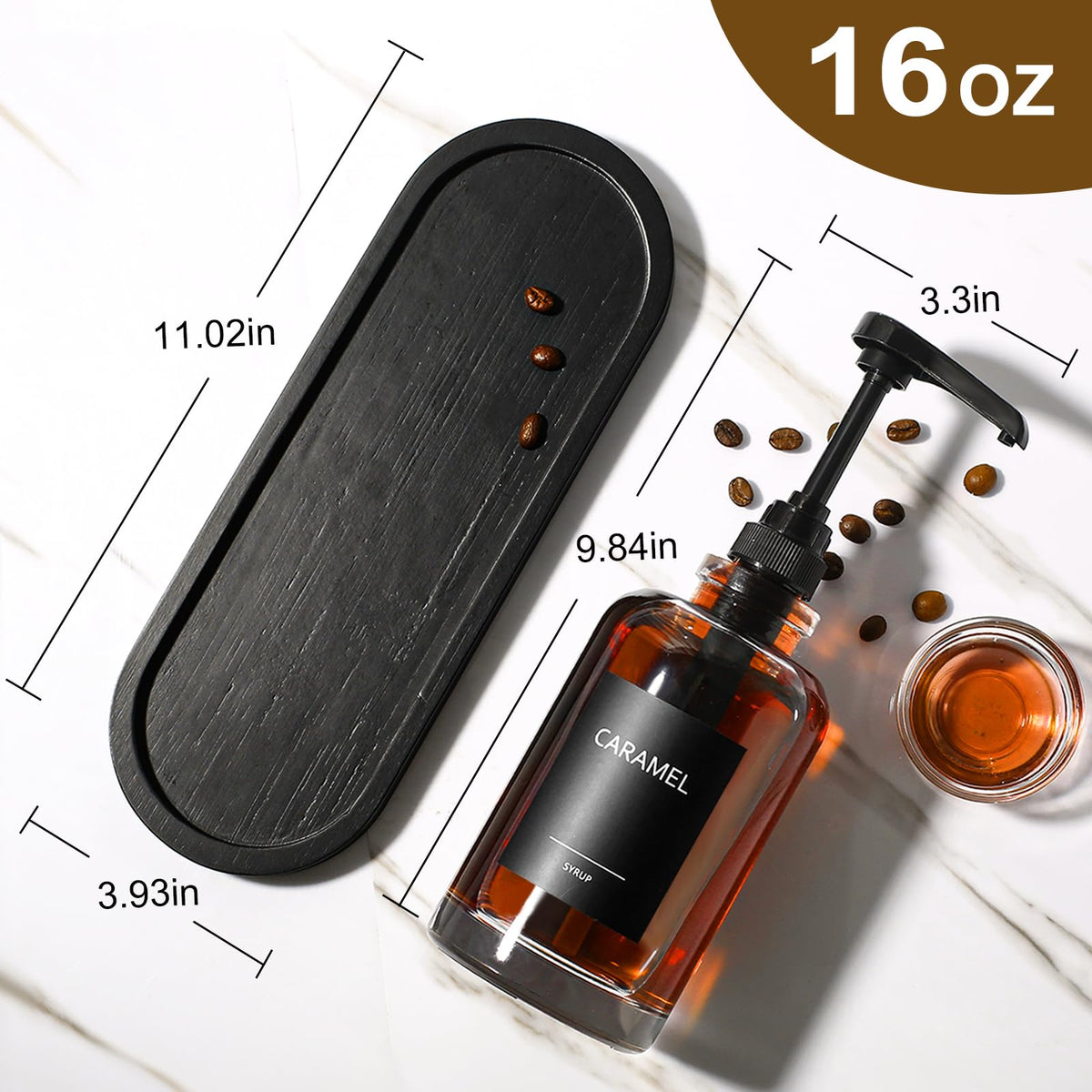 Coffee Syrup Dispenser for Coffee Bar