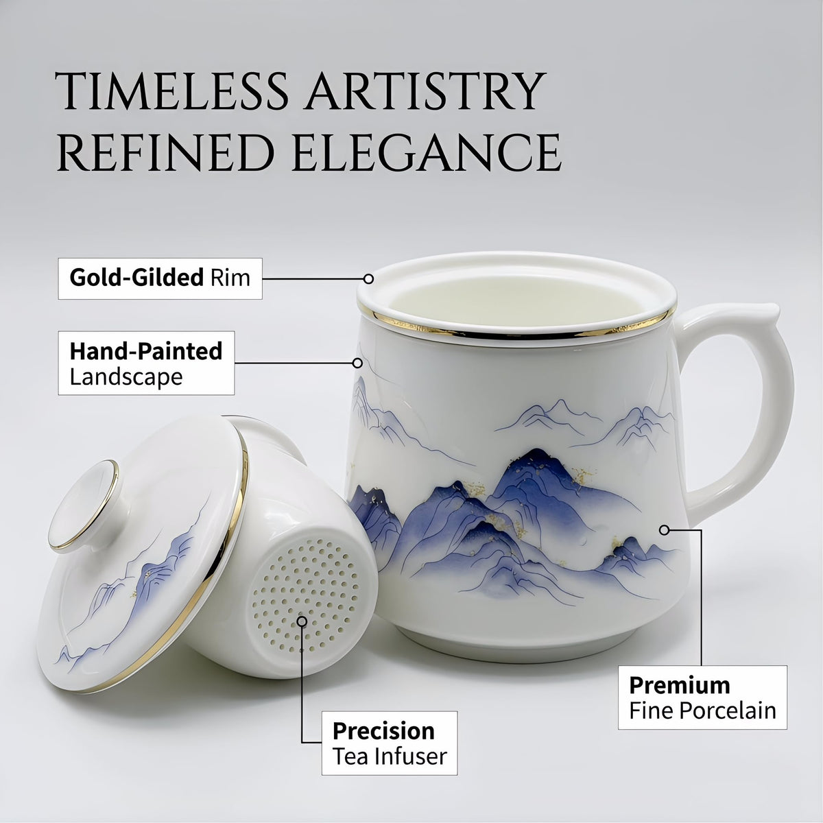 Ceramic tea cups