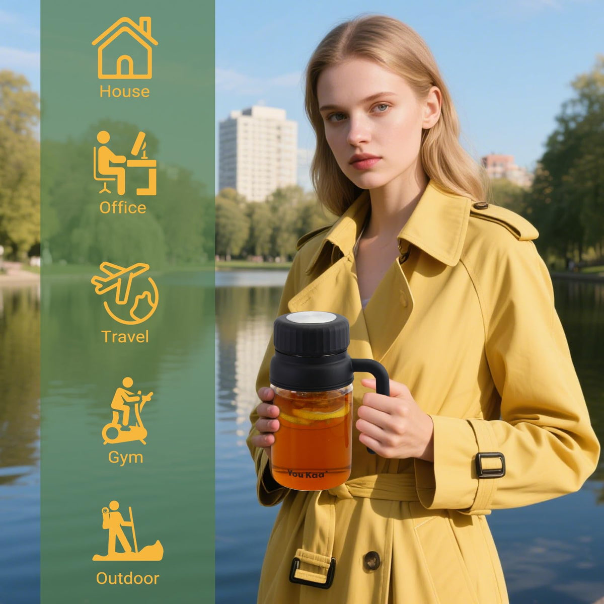 32oz Glass Water Bottle