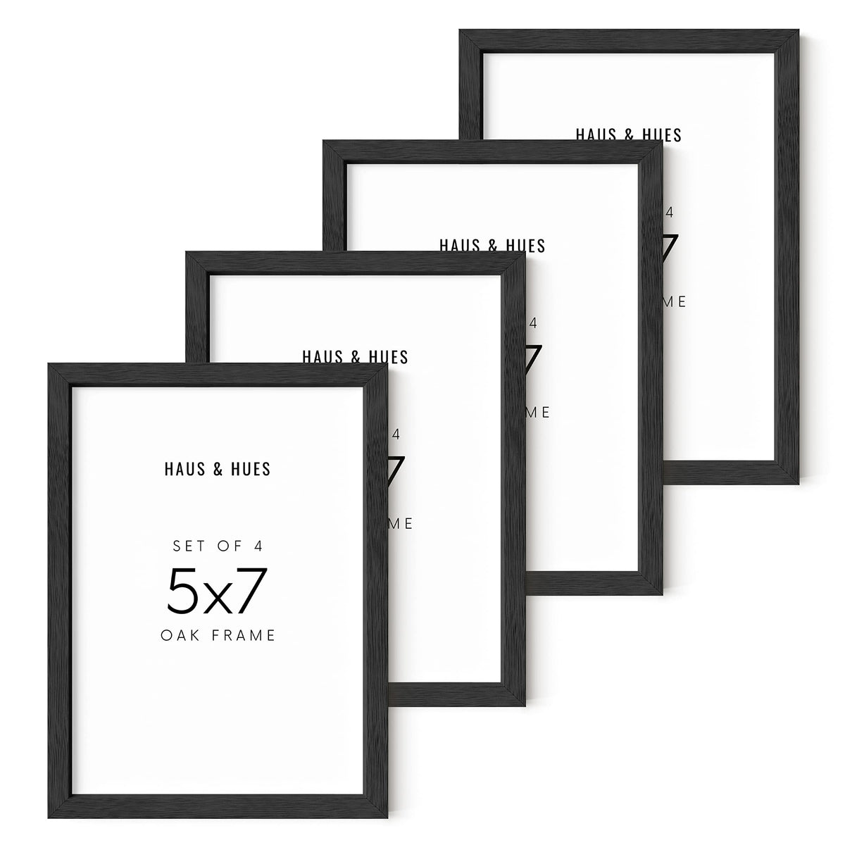 Black Oak Wood Picture Frame (4 Count)
