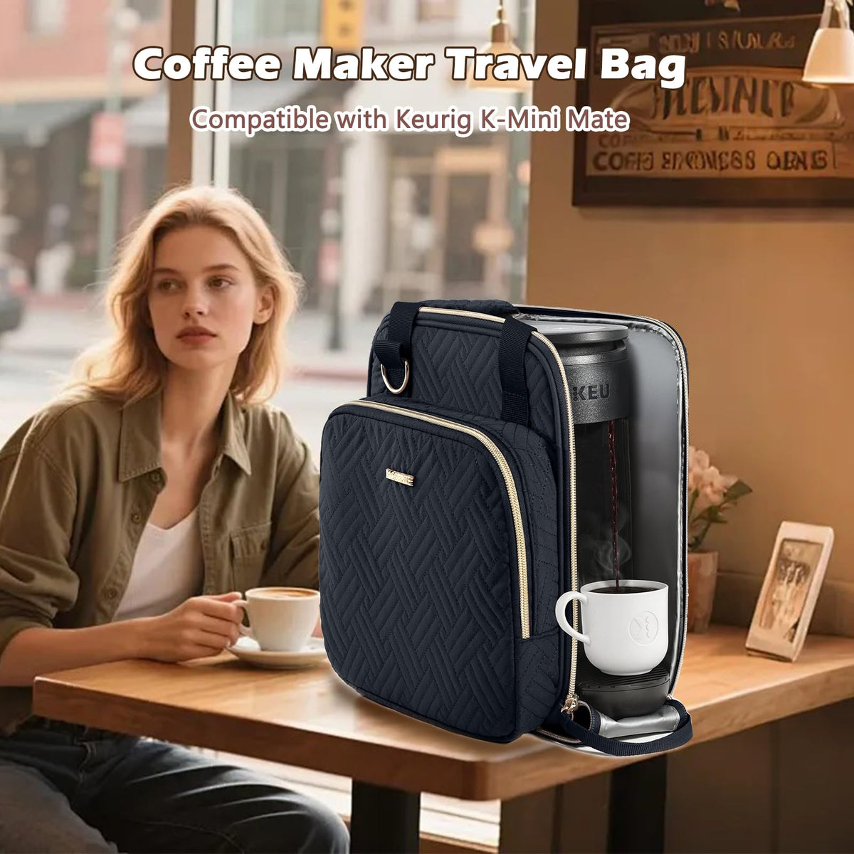 Coffee Maker Travel Bag Compatible with Keurig K
