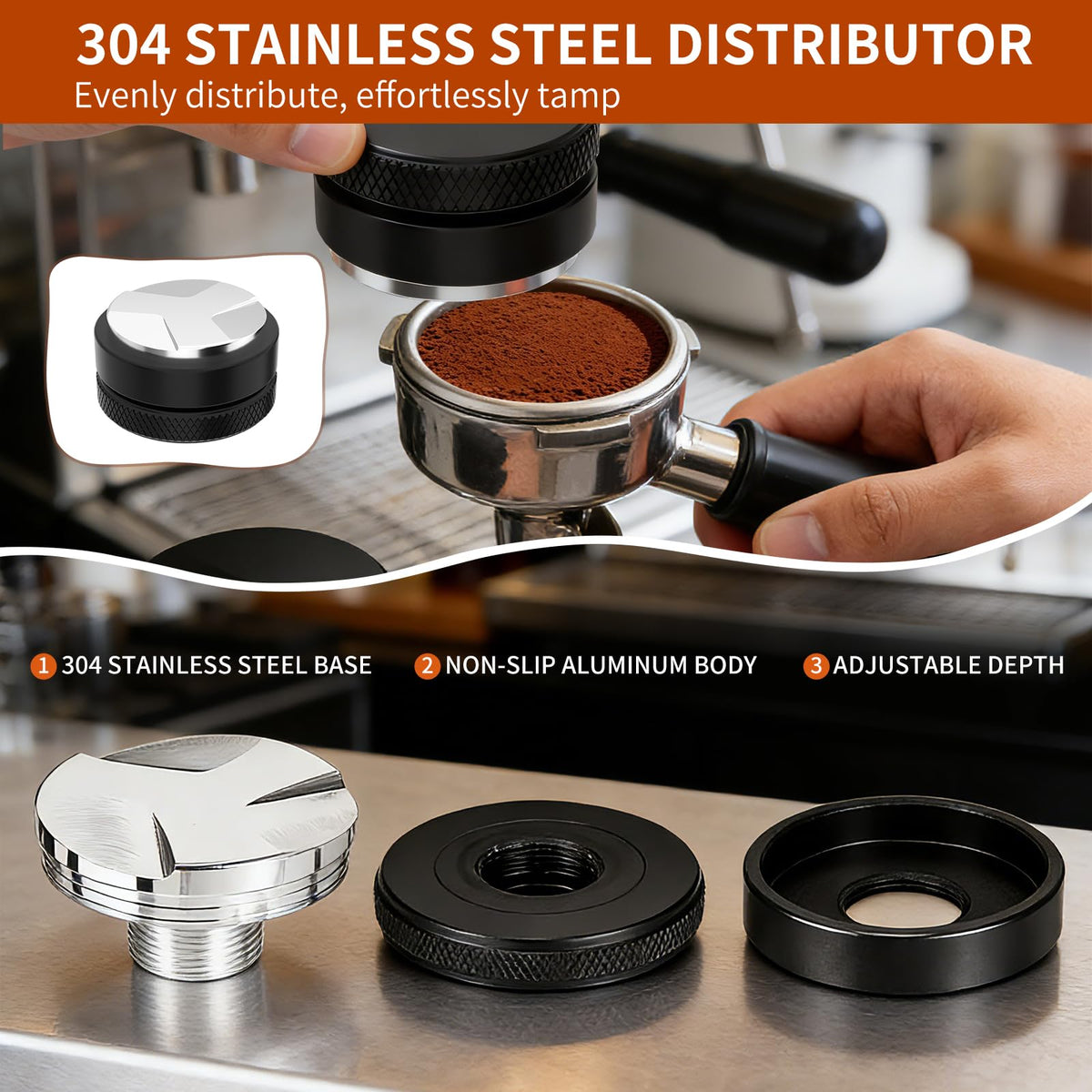 8 PCS Espresso Accessories Kit (8 Count)