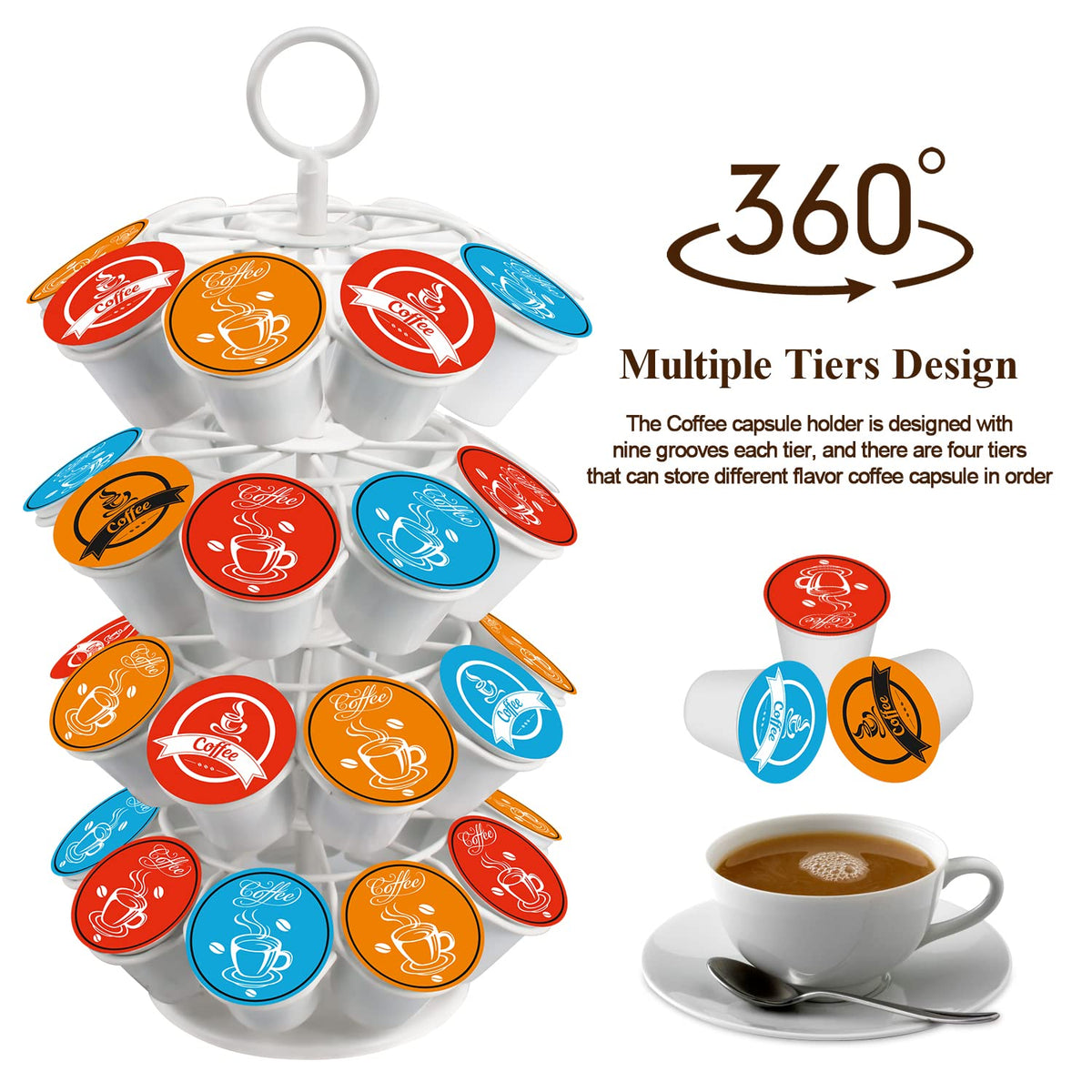 Coffee Pod Carousel Holder