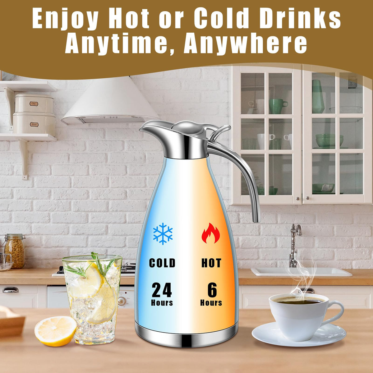 2 Pcs 68oz Thermal Coffee Carafe