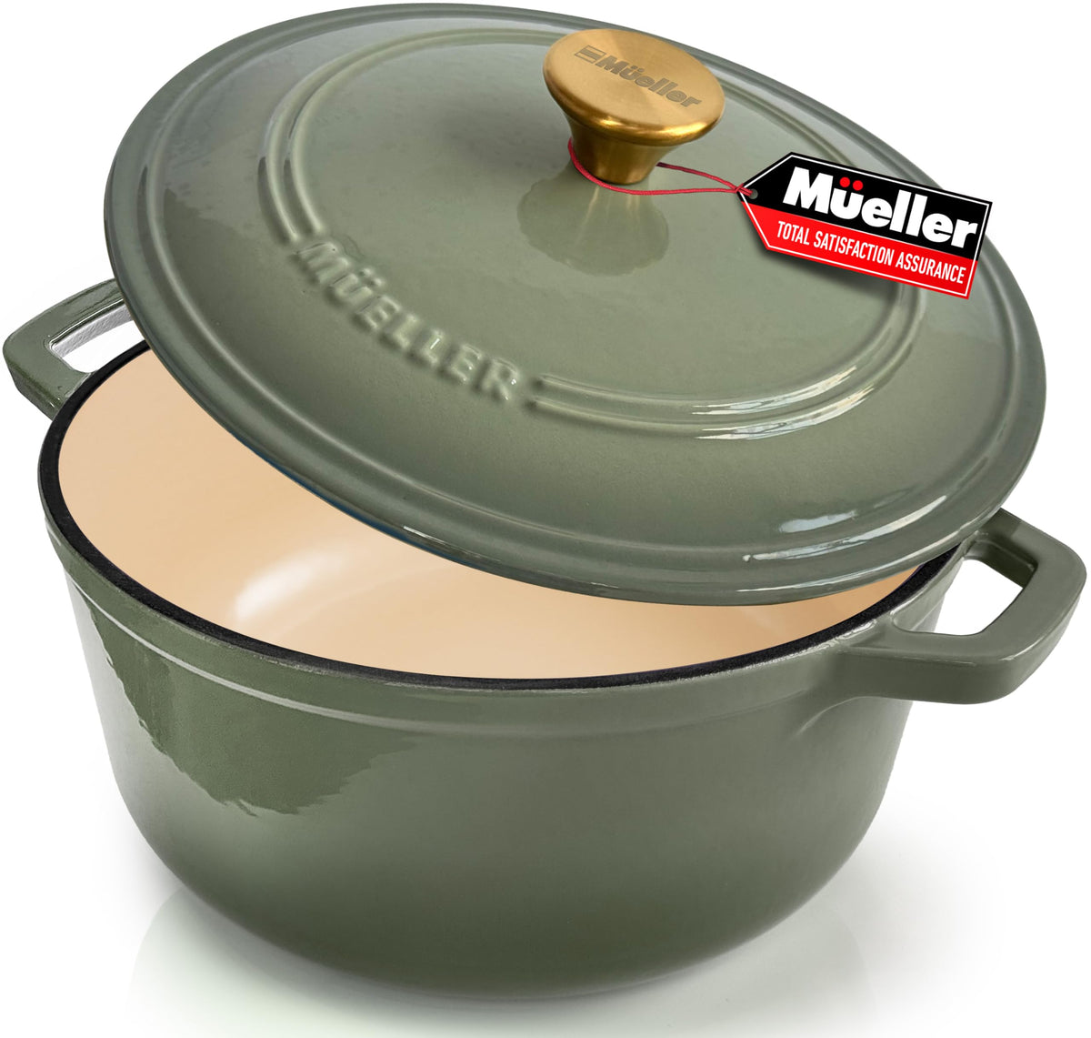 7.5 Quart Enameled Cast Iron Dutch Oven For Sourdough Bread Baking