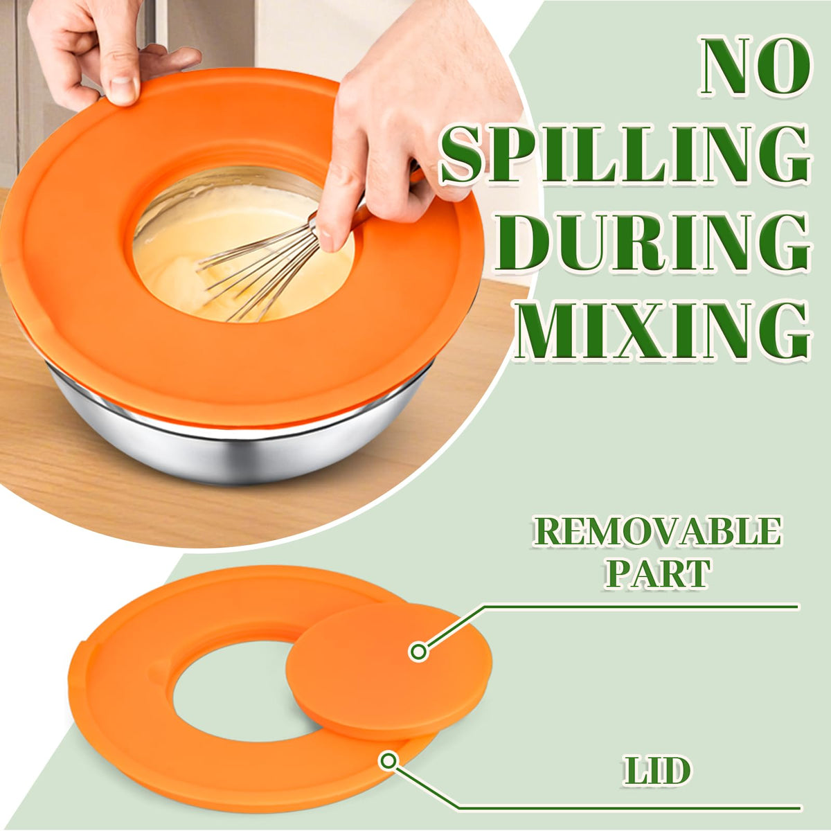 8PCS Mixing Bowls with Lids Set (3 Count)