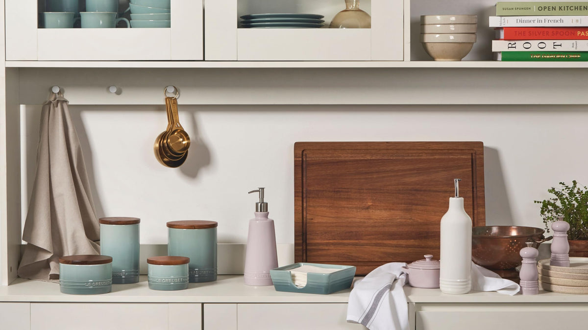 Stoneware Salt Cellar and Storage Canister