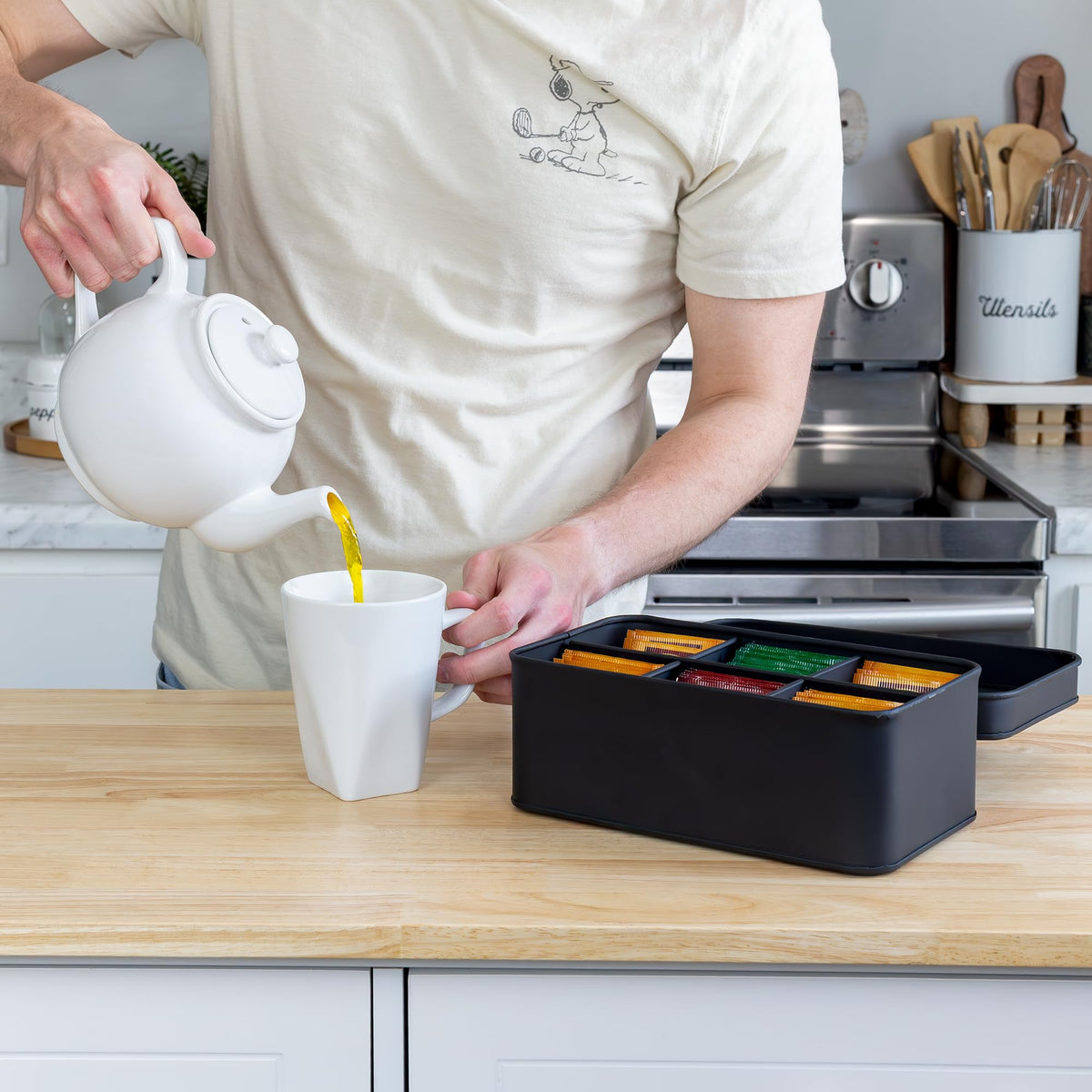 Enamelware Tea Bag Box