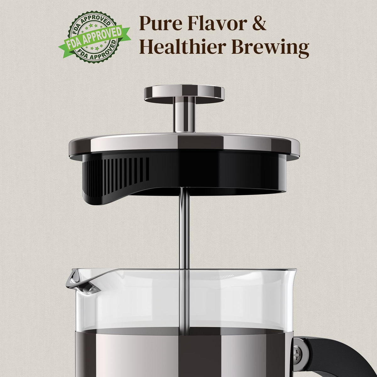 French Press Coffee Maker 21oz 0.6 L