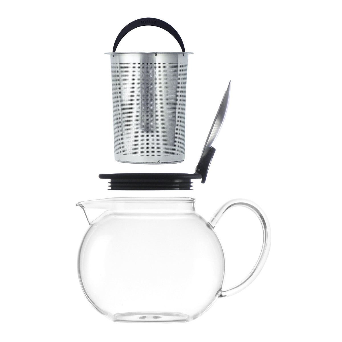 Bola Glass Teapot with Basket Infuser