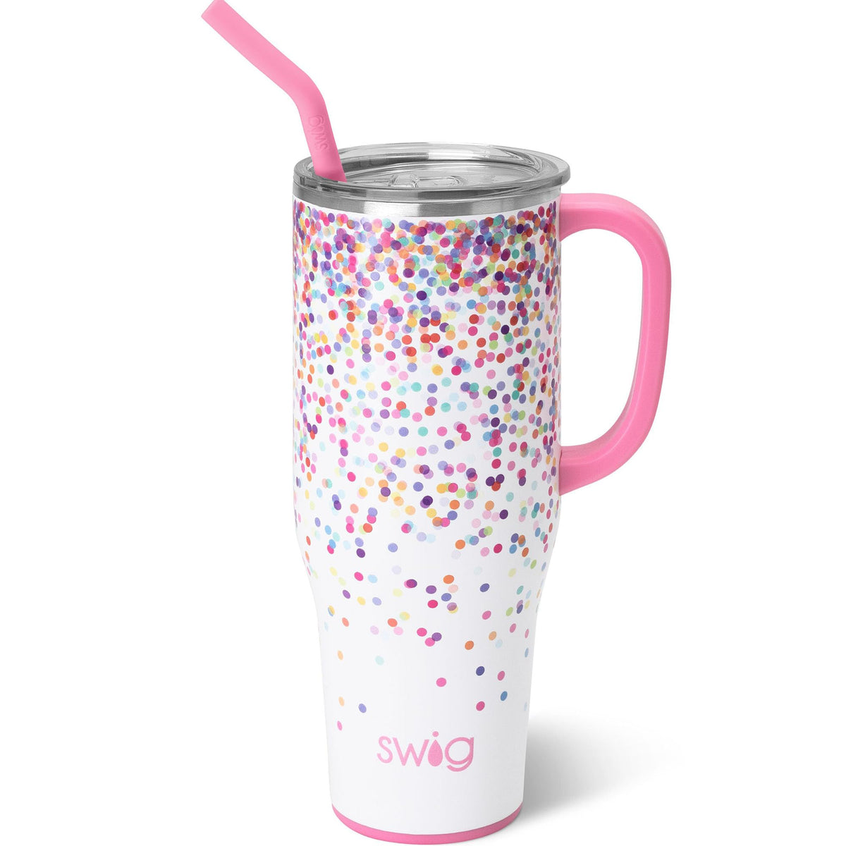 40oz Insulated Mega Mug with Handle & Straw